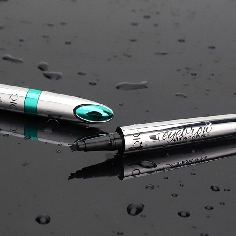 Wenkbrauwpotlood met 4 Punten Waterdichte Microblading Styling Pen voor Natuurlijke Haarlook Duurzaam tot 36 Uur Langdurig