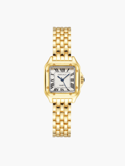 Dameshorloge Quartz Vintage Look Goud of Zilver
