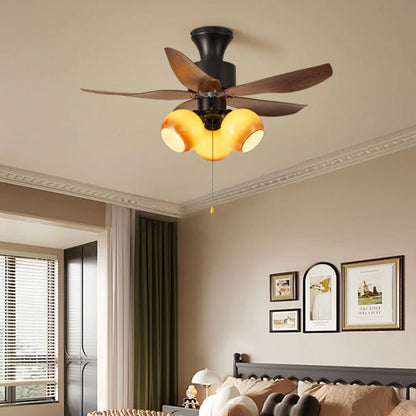 Florence Blossom Plafondventilator met Verlichting 90cm Houtnerf 6-Snelheden DC Motor