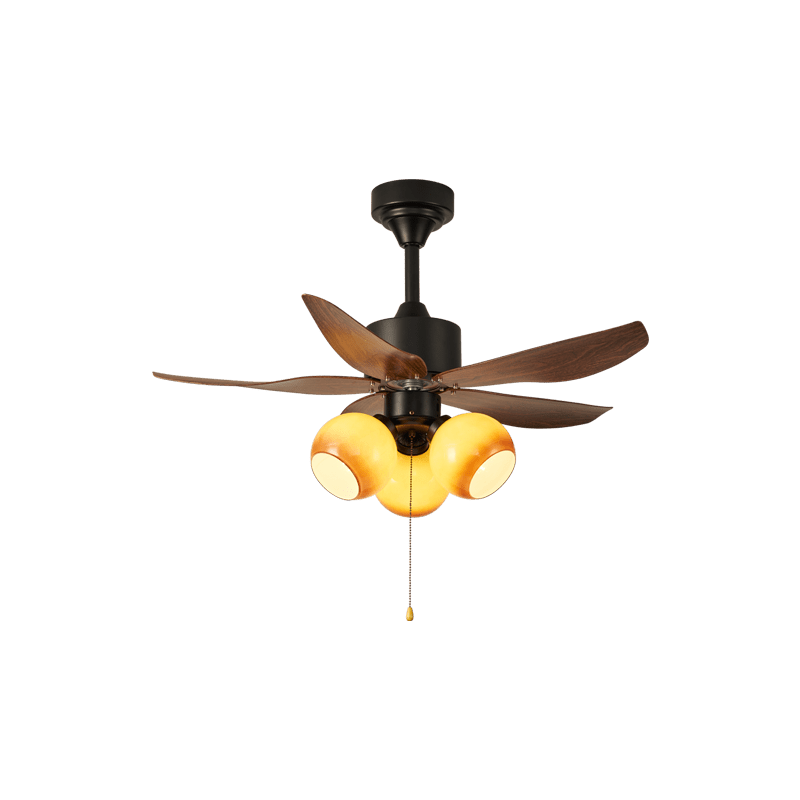 Florence Blossom Plafondventilator met Verlichting 90cm Houtnerf 6-Snelheden DC Motor
