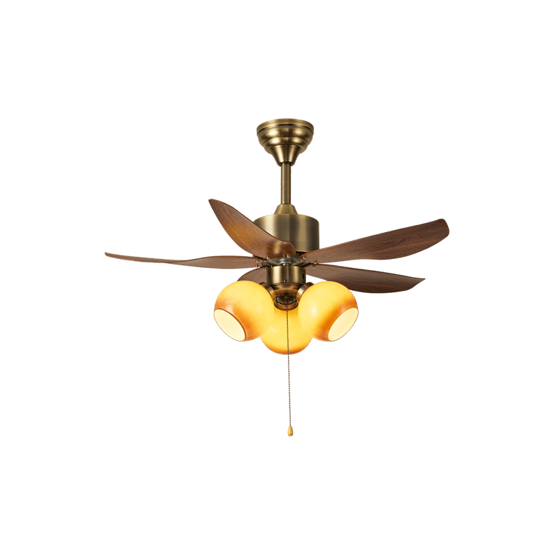 Florence Blossom Plafondventilator met Verlichting 90cm Houtnerf 6-Snelheden DC Motor