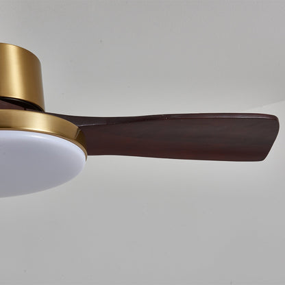 Moderne Plafondventilator met Verlichting – Houten Bladen & Afstandsbediening