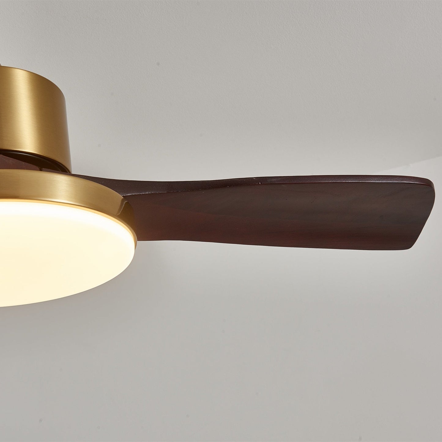 Moderne Plafondventilator met Verlichting – Houten Bladen & Afstandsbediening
