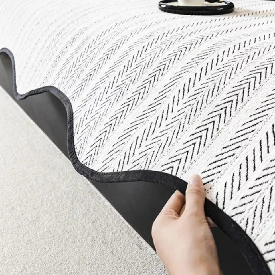 Herringbone Bankhoes met Scallop Rand – Beschermhoes voor Alle Seizoenen – Microvezel