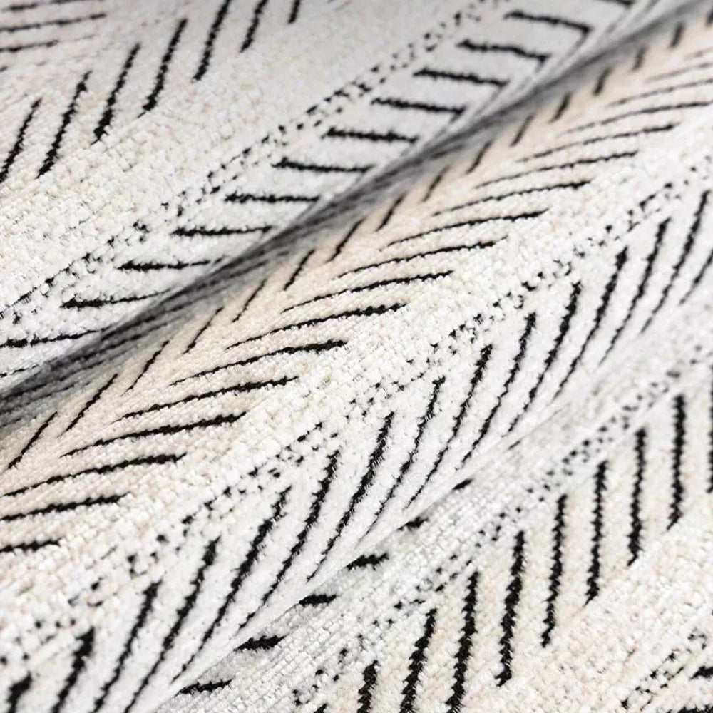 Visgraat Bankhoes met Schelpenrand – Zachte Microfiber Meubelhoezen voor Sofa en Fauteuil – Machinewasbaar en Ademend voor Alle Seizoenen