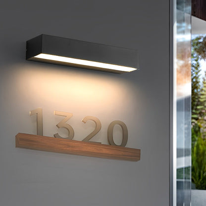 LED Buitenwandlamp Zwart Modern Aluminium IP65 Waterdicht voor Gevel en Terras Warm of Koud Wit Instelbaar