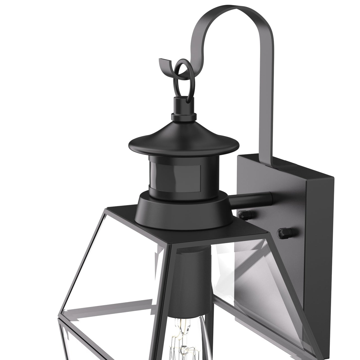 Buitenwandlamp Mattzwart Lantaarn E27 IP44 Weerbestendig Tuinverlichting Met Bewegingssensor Optioneel
