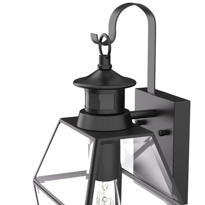 Buitenwandlamp Mattzwart Lantaarn E27 IP44 Weerbestendig Tuinverlichting Met Bewegingssensor Optioneel
