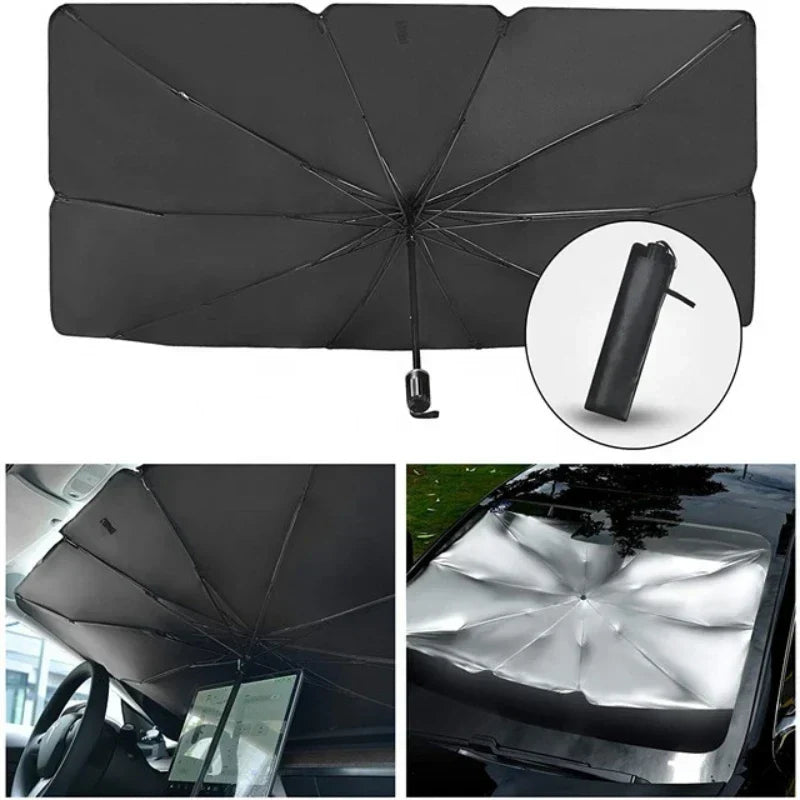 Opvouwbare Voorruit Zonwering Auto Parasol UV Bescherming Zonnescherm Warmte Reflectie Compacte Opslag