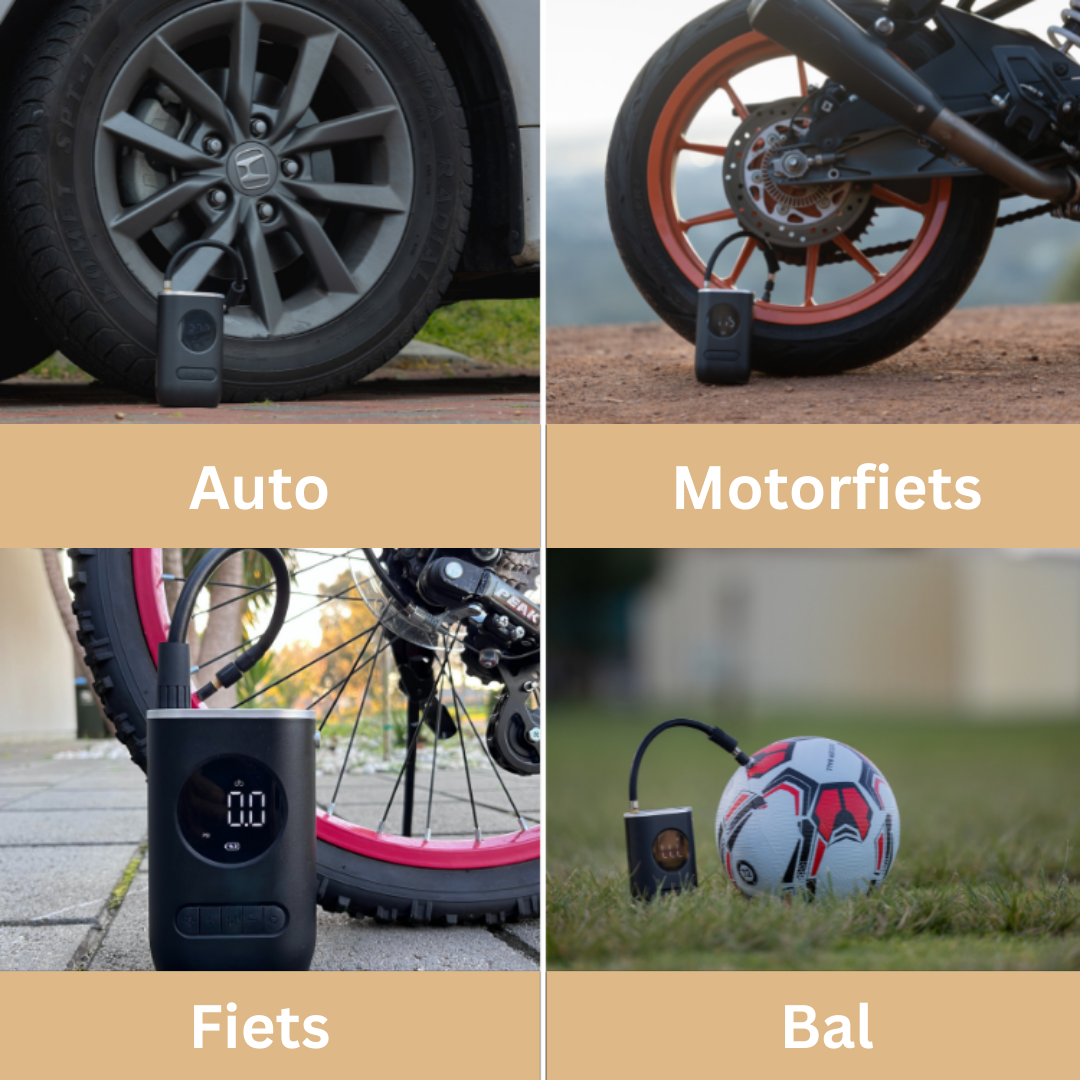 Draagbare Elektrische Bandenpomp Compressor 150 PSI Noodpomp Auto Fiets Motor Snel Oppompen LED Zaklamp Oplaadbaar