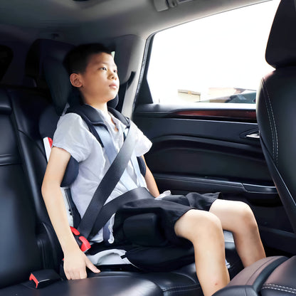 Verstelbare Kinderstoel voor Auto met 5-Punts Veiligheidsgordel Zwart – Orthopedische Ondersteuning