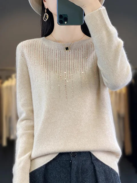 Glitter Trui voor Dames Glinsterend Feestkleding