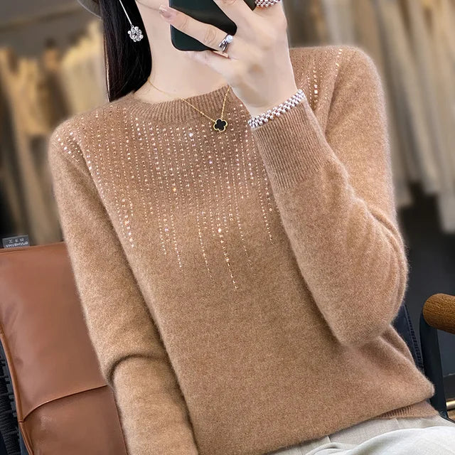 Glitter Trui voor Dames Glinsterend Feestkleding