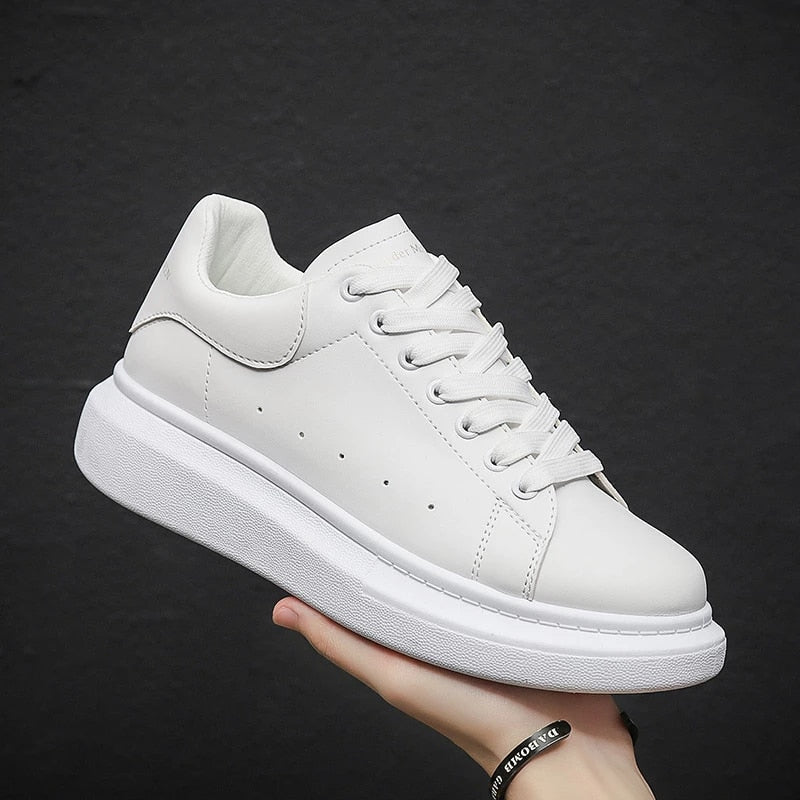 Zwart Dikke Zool Platform Sneakers voor Dames