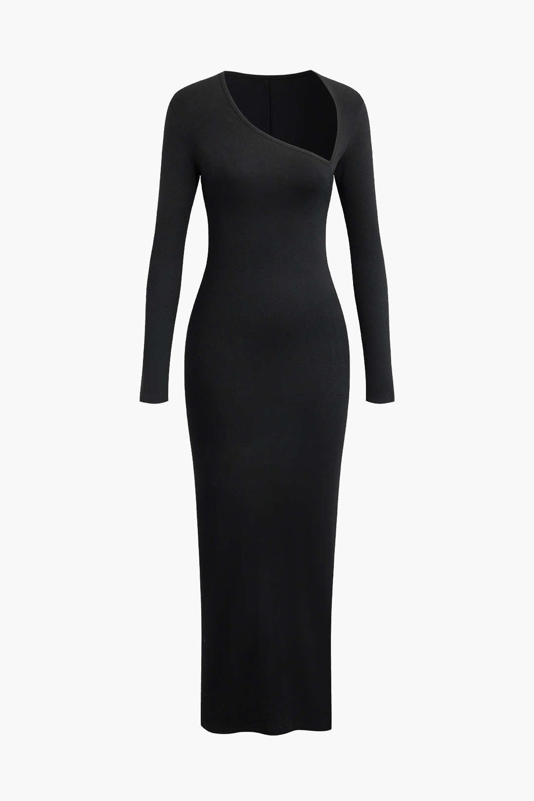 Ava | Dames Lange Maxi Jurk - Asymmetrisch Ontwerp met Halssplit 3