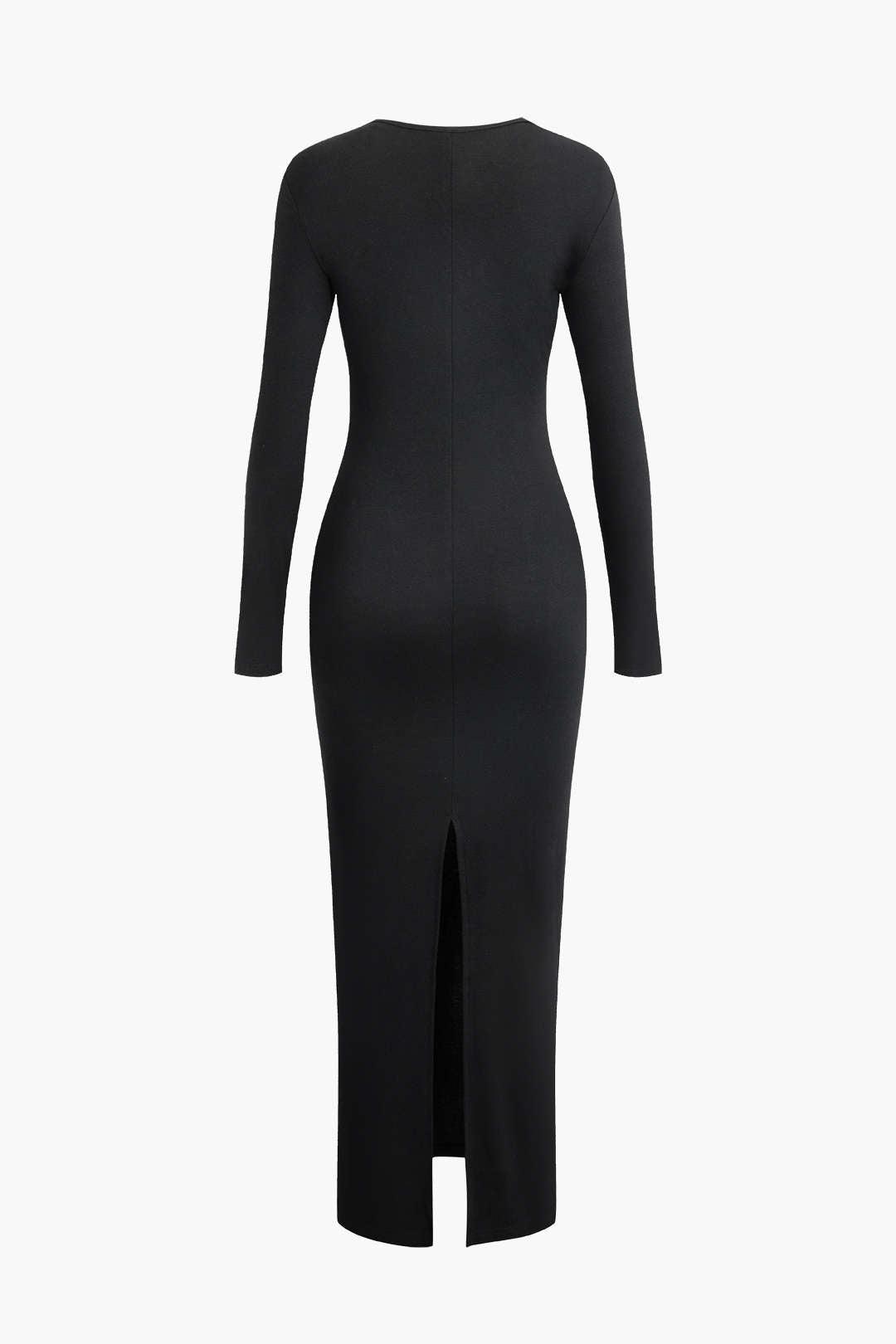 Ava | Dames Lange Maxi Jurk - Asymmetrisch Ontwerp met Halssplit 4