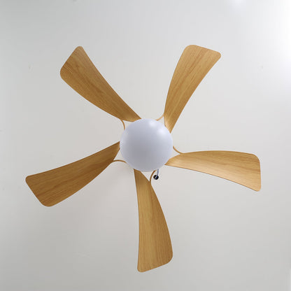 Moderne plafondventilator met geïntegreerde LED-verlichting in hout en metaal | Afstandsbediening 6-snelheden dimbaar voor woonkamer slaapkamer energiezuinig stil design 107cm 132cm