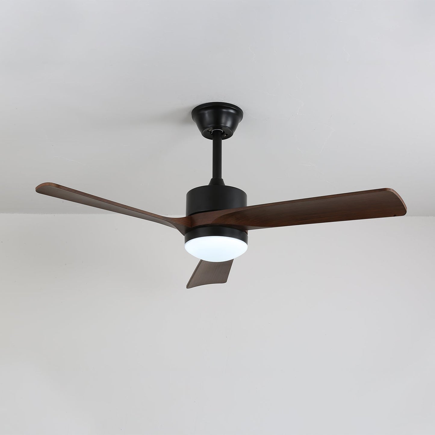 Moderne Plafondventilator met Verlichting – Ø132cm Designventilator in Hout & Metaal met LED-Lamp