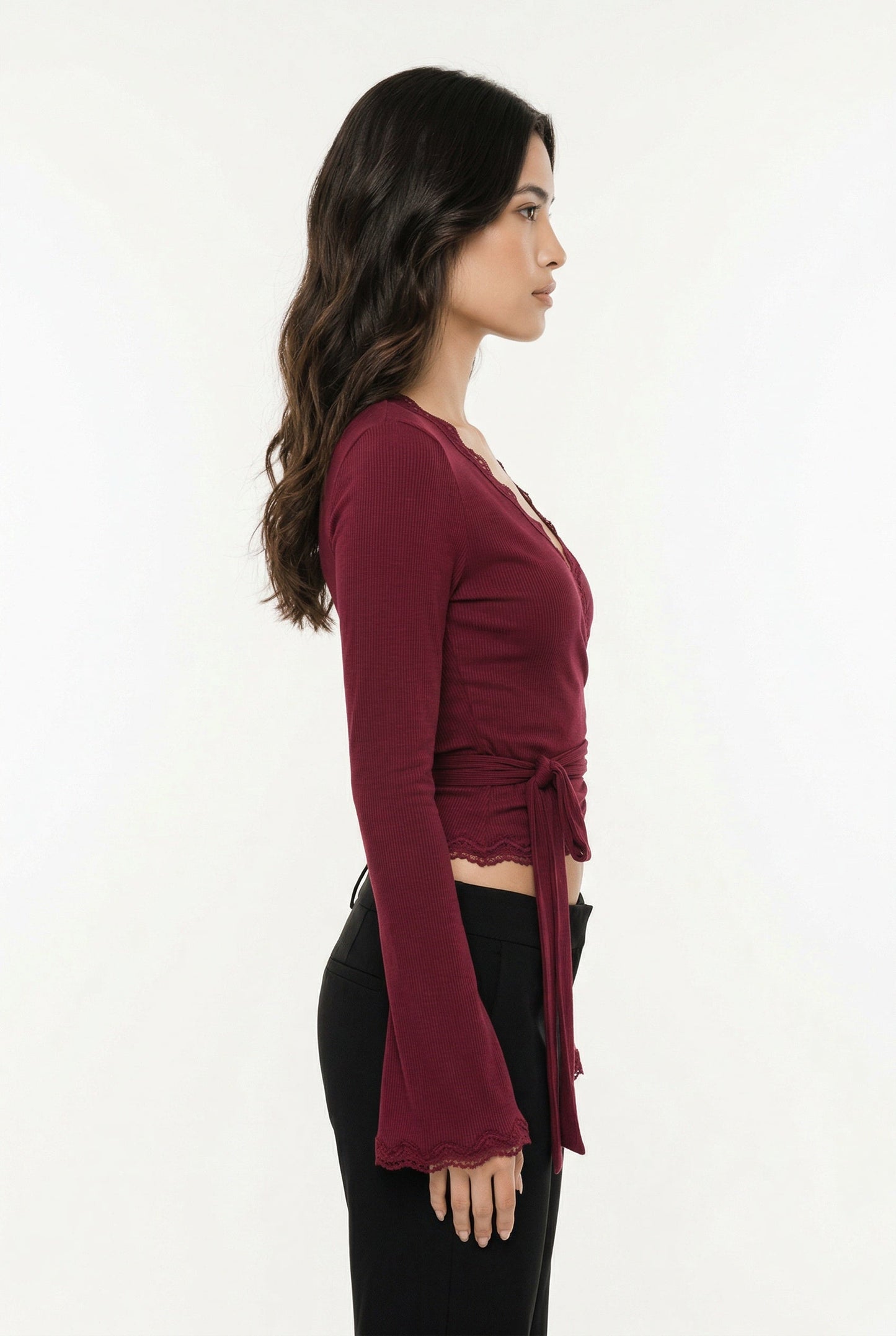 Avery Wijnrode Kanten Damesblouse | Elegante Top 4