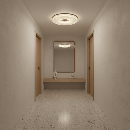 LED Plafondlamp Rond IJzer Acryl Dimbaar 3000K 4000K 6000K Zwart Wit Goud