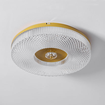 LED Plafondlamp Rond IJzer Acryl Dimbaar 3000K 4000K 6000K Zwart Wit Goud