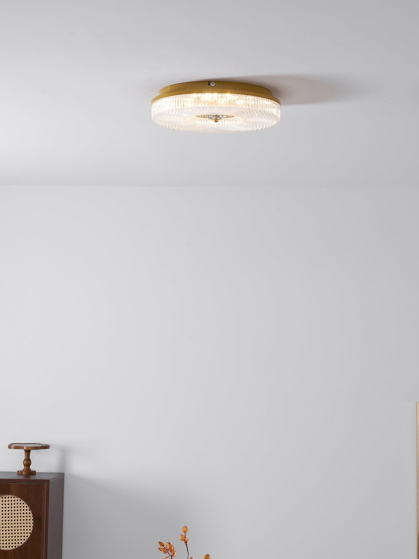 LED Plafondlamp Rond IJzer Acryl Dimbaar 3000K 4000K 6000K Zwart Wit Goud