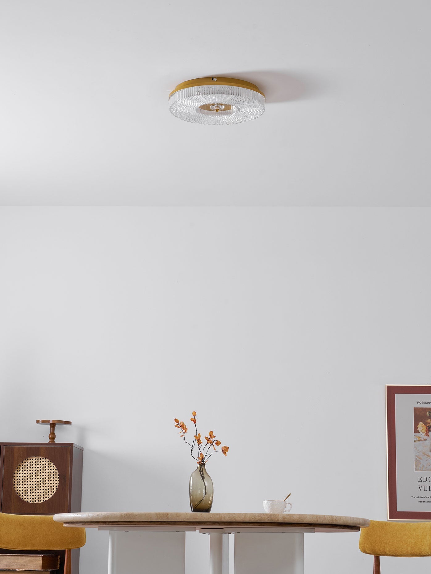 LED Plafondlamp Rond IJzer Acryl Dimbaar 3000K 4000K 6000K Zwart Wit Goud