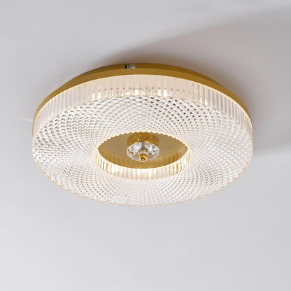 LED Plafondlamp Rond IJzer Acryl Dimbaar 3000K 4000K 6000K Zwart Wit Goud