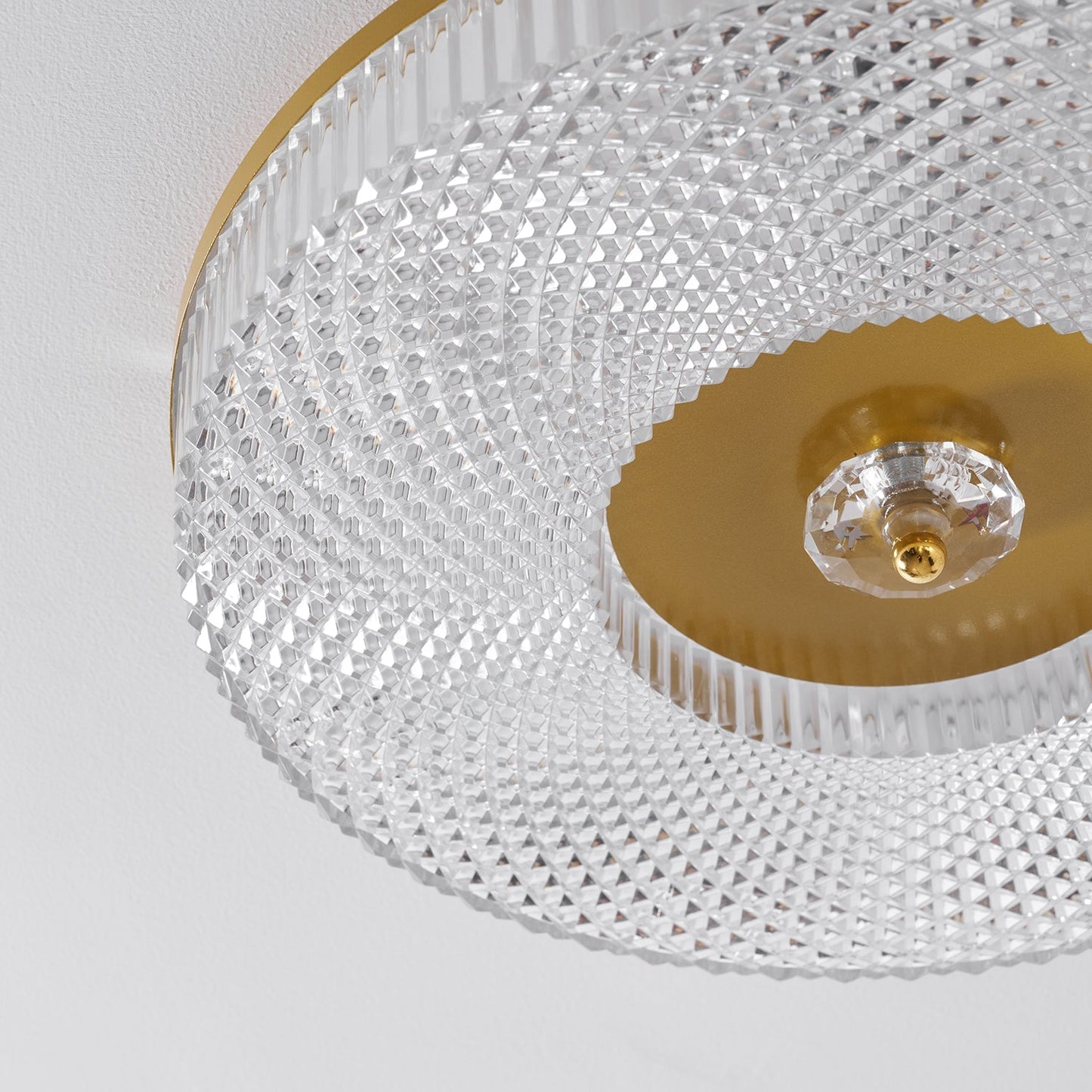 LED Plafondlamp Rond IJzer Acryl Dimbaar 3000K 4000K 6000K Zwart Wit Goud