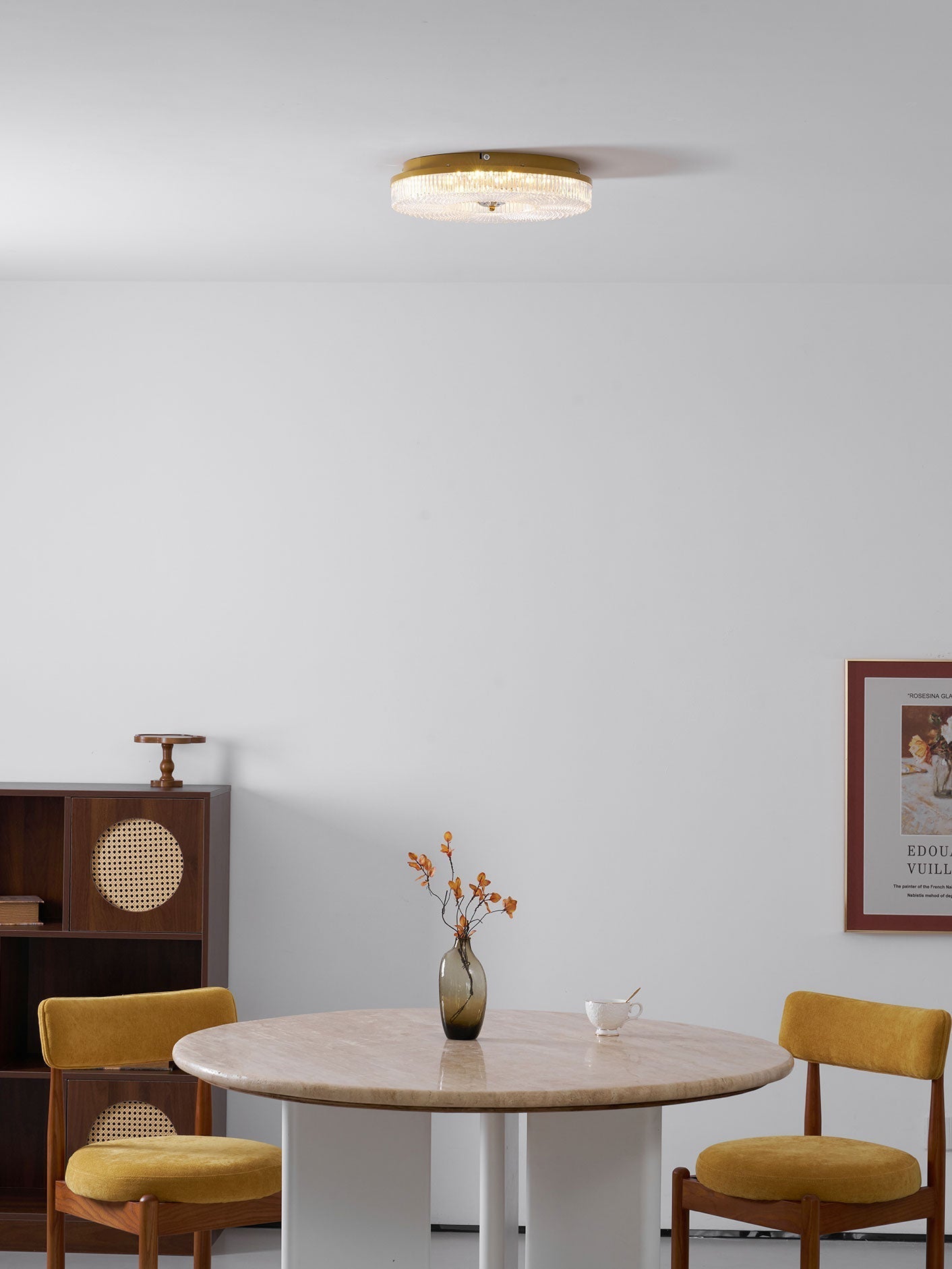 LED Plafondlamp Rond IJzer Acryl Dimbaar 3000K 4000K 6000K Zwart Wit Goud