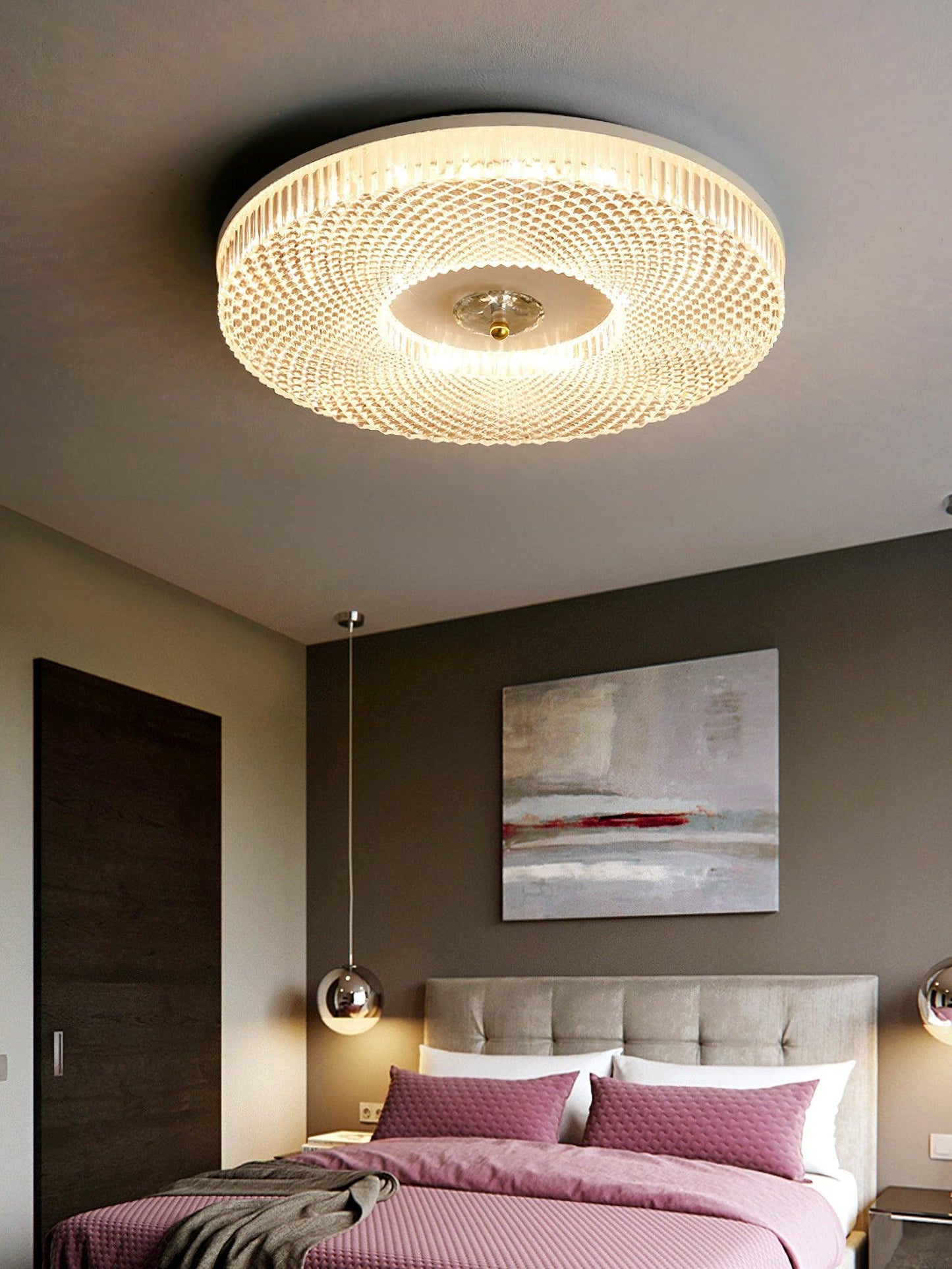 LED Plafondlamp Rond IJzer Acryl Dimbaar 3000K 4000K 6000K Zwart Wit Goud