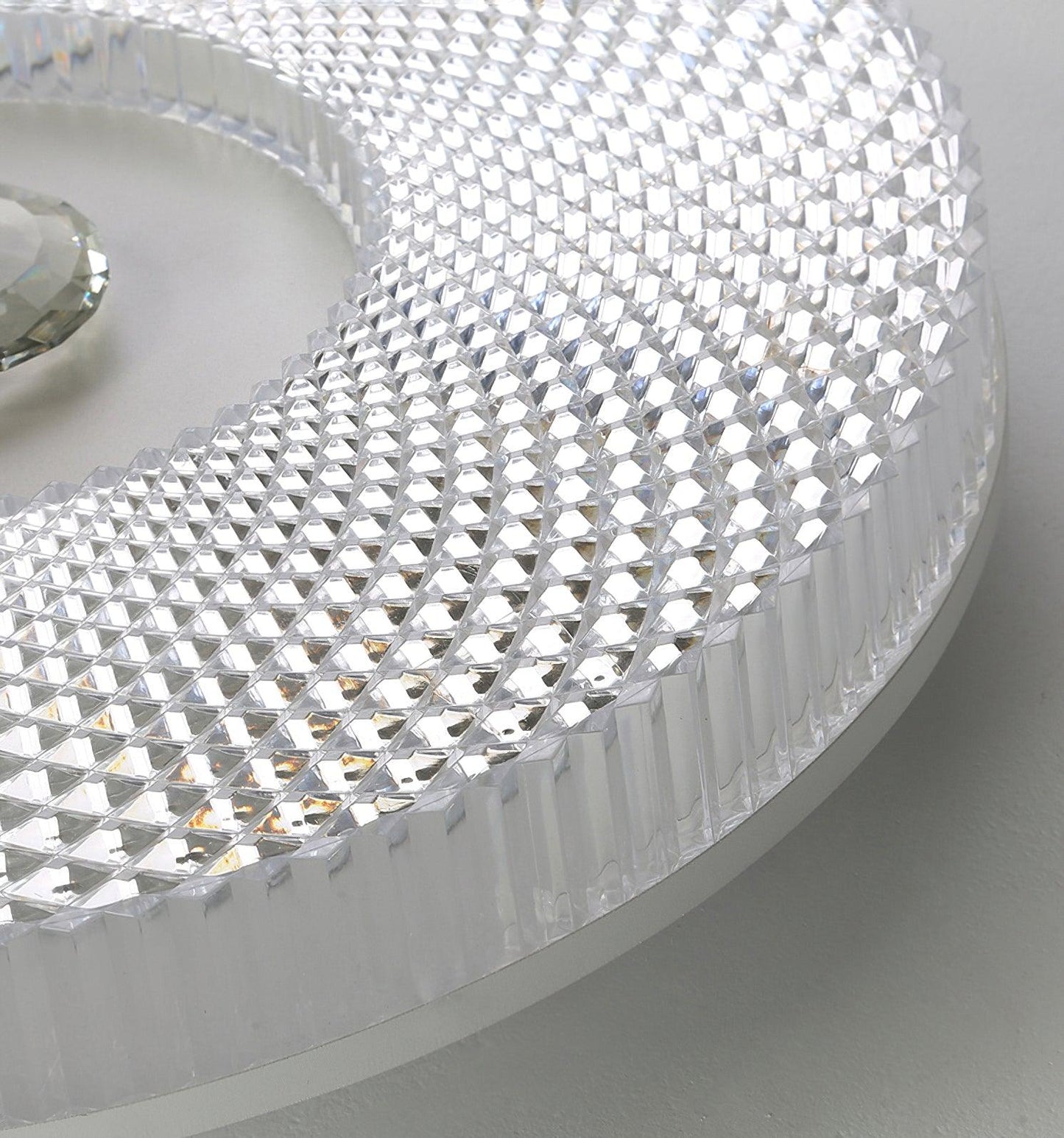LED Plafondlamp Rond IJzer Acryl Dimbaar 3000K 4000K 6000K Zwart Wit Goud