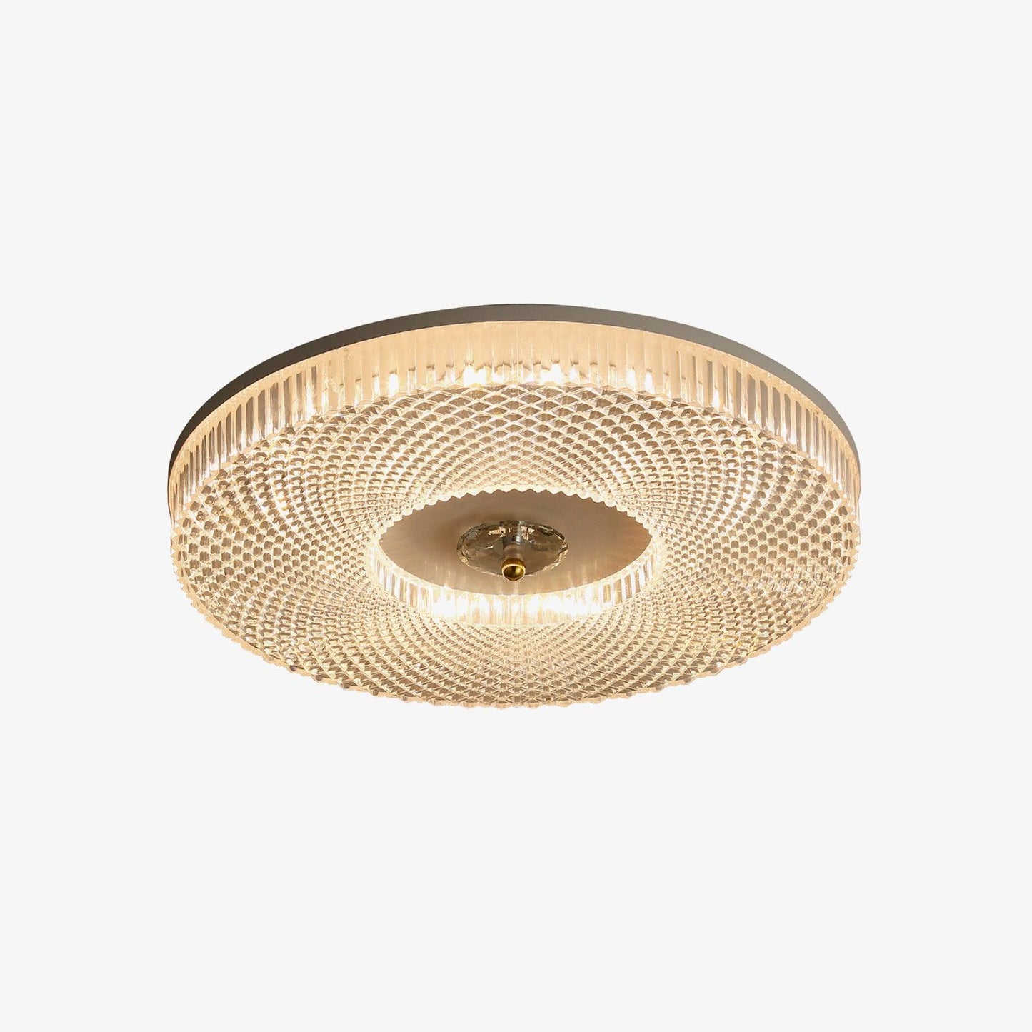 LED Plafondlamp Rond IJzer Acryl Dimbaar 3000K 4000K 6000K Zwart Wit Goud