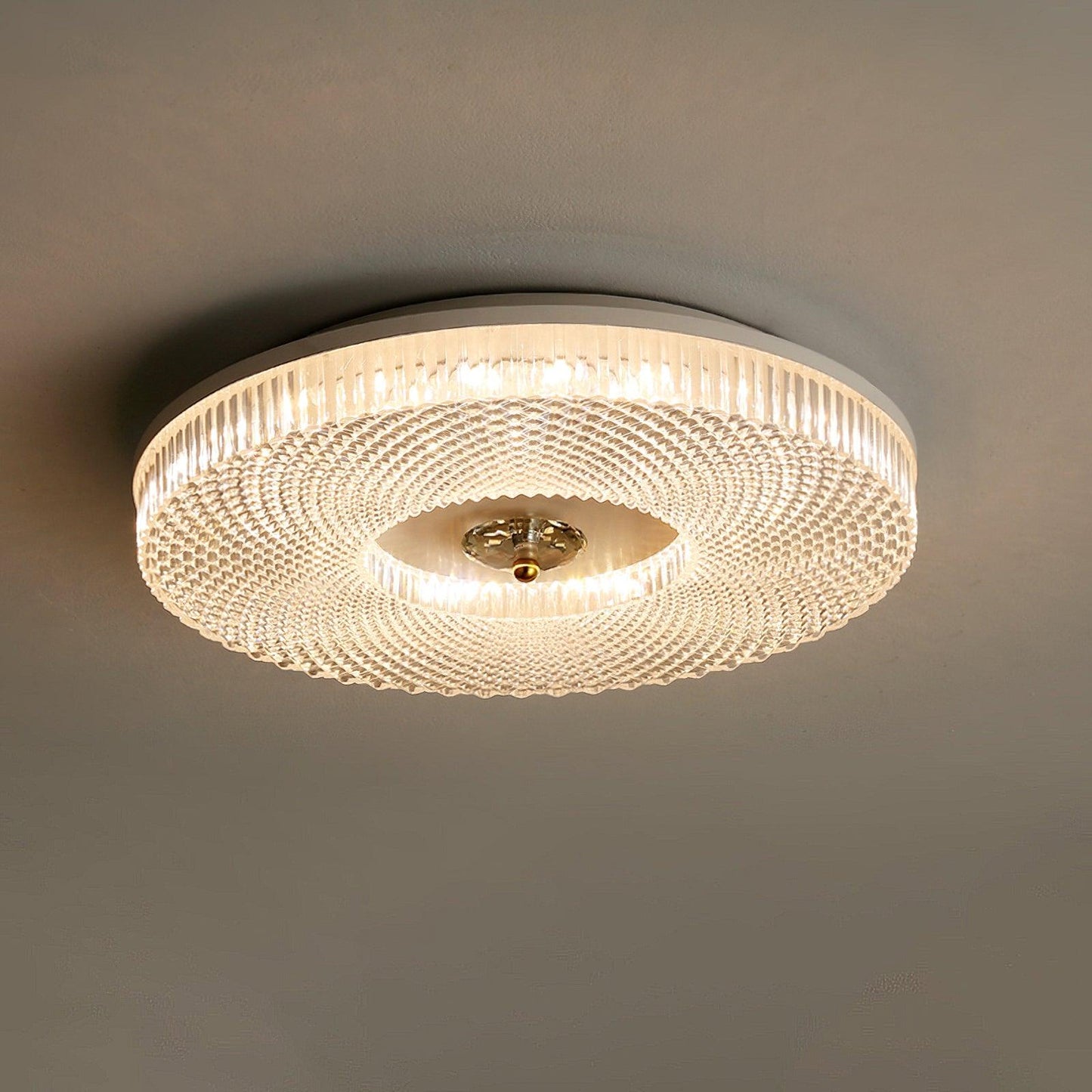 LED Plafondlamp Rond IJzer Acryl Dimbaar 3000K 4000K 6000K Zwart Wit Goud