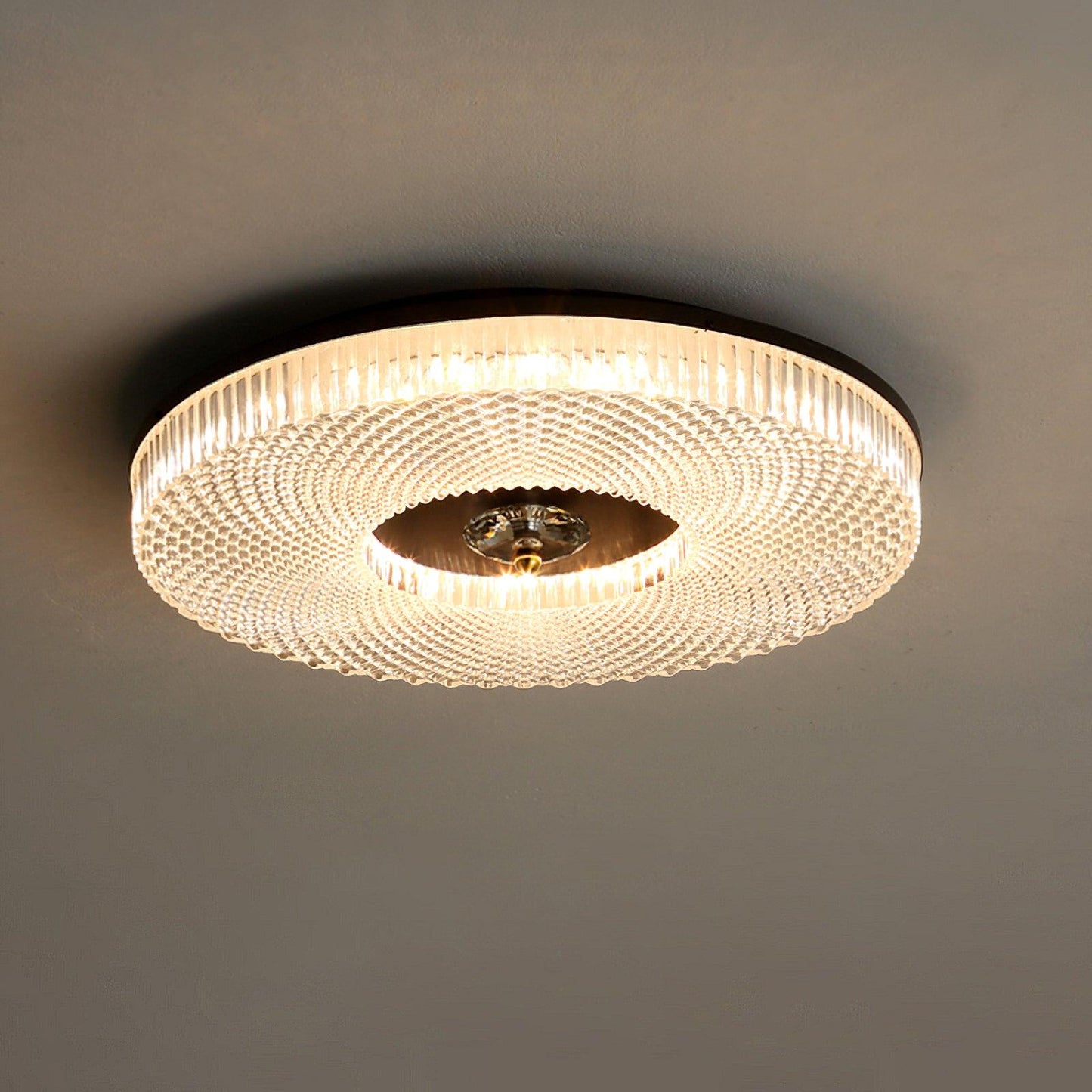 LED Plafondlamp Rond IJzer Acryl Dimbaar 3000K 4000K 6000K Zwart Wit Goud