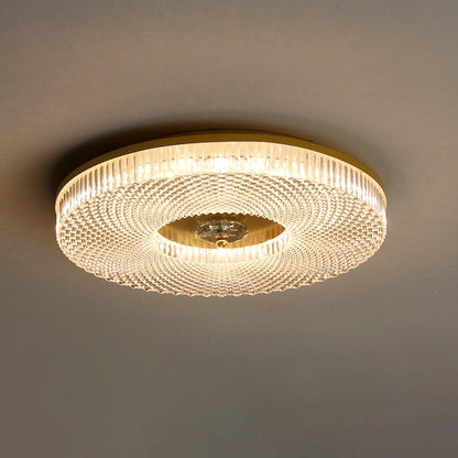 LED Plafondlamp Rond IJzer Acryl Dimbaar 3000K 4000K 6000K Zwart Wit Goud