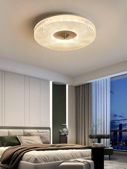 LED Plafondlamp Rond IJzer Acryl Dimbaar 3000K 4000K 6000K Zwart Wit Goud