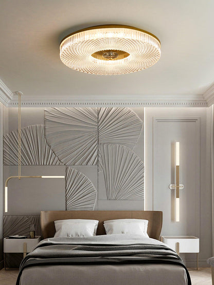 LED Plafondlamp Rond IJzer Acryl Dimbaar 3000K 4000K 6000K Zwart Wit Goud