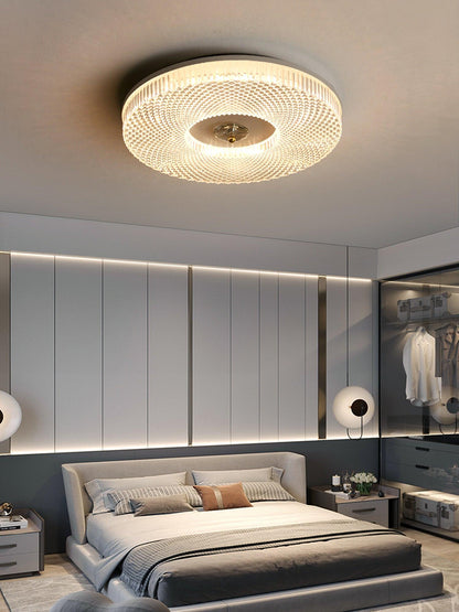 LED Plafondlamp Rond IJzer Acryl Dimbaar 3000K 4000K 6000K Zwart Wit Goud