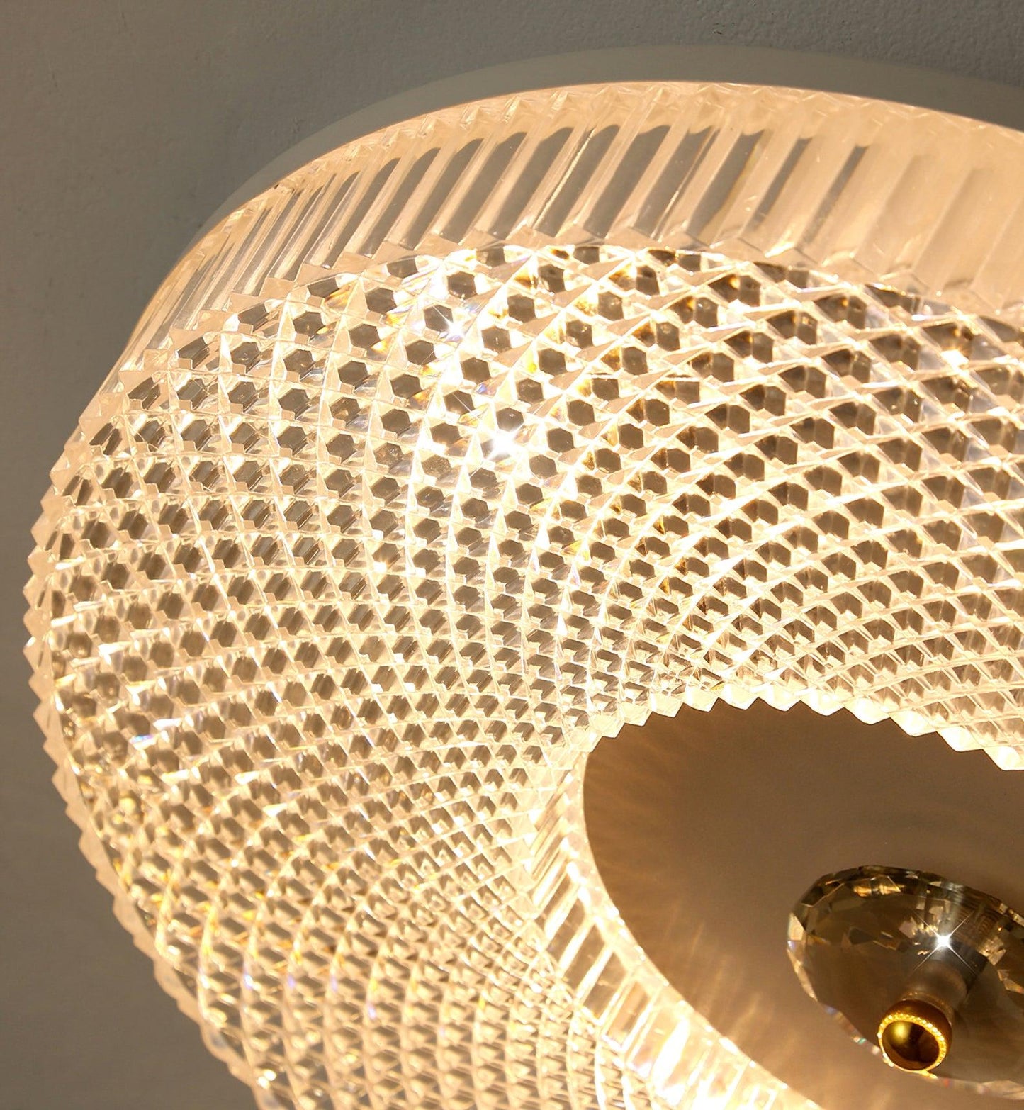 LED Plafondlamp Rond IJzer Acryl Dimbaar 3000K 4000K 6000K Zwart Wit Goud