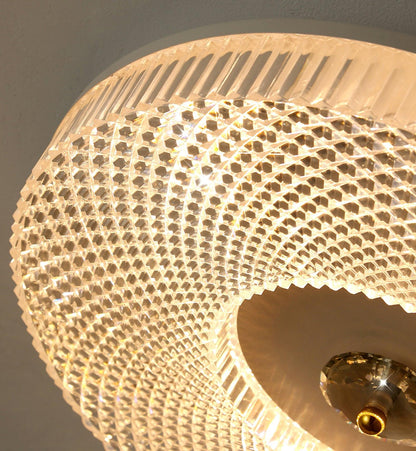 LED Plafondlamp Rond IJzer Acryl Dimbaar 3000K 4000K 6000K Zwart Wit Goud