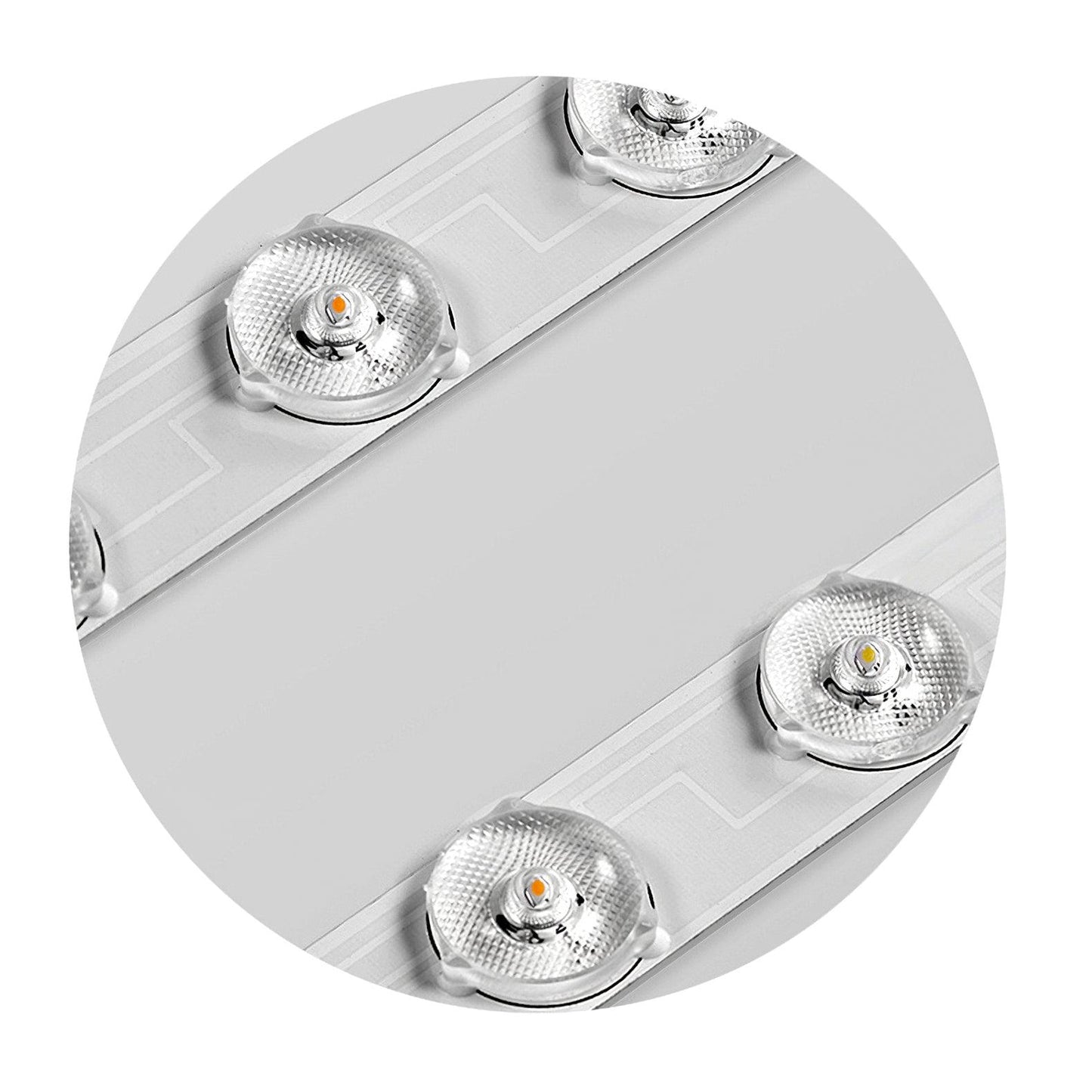 LED Plafondlamp Rond IJzer Acryl Dimbaar 3000K 4000K 6000K Zwart Wit Goud