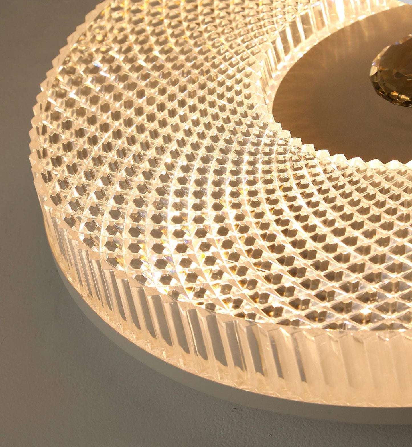LED Plafondlamp Rond IJzer Acryl Dimbaar 3000K 4000K 6000K Zwart Wit Goud