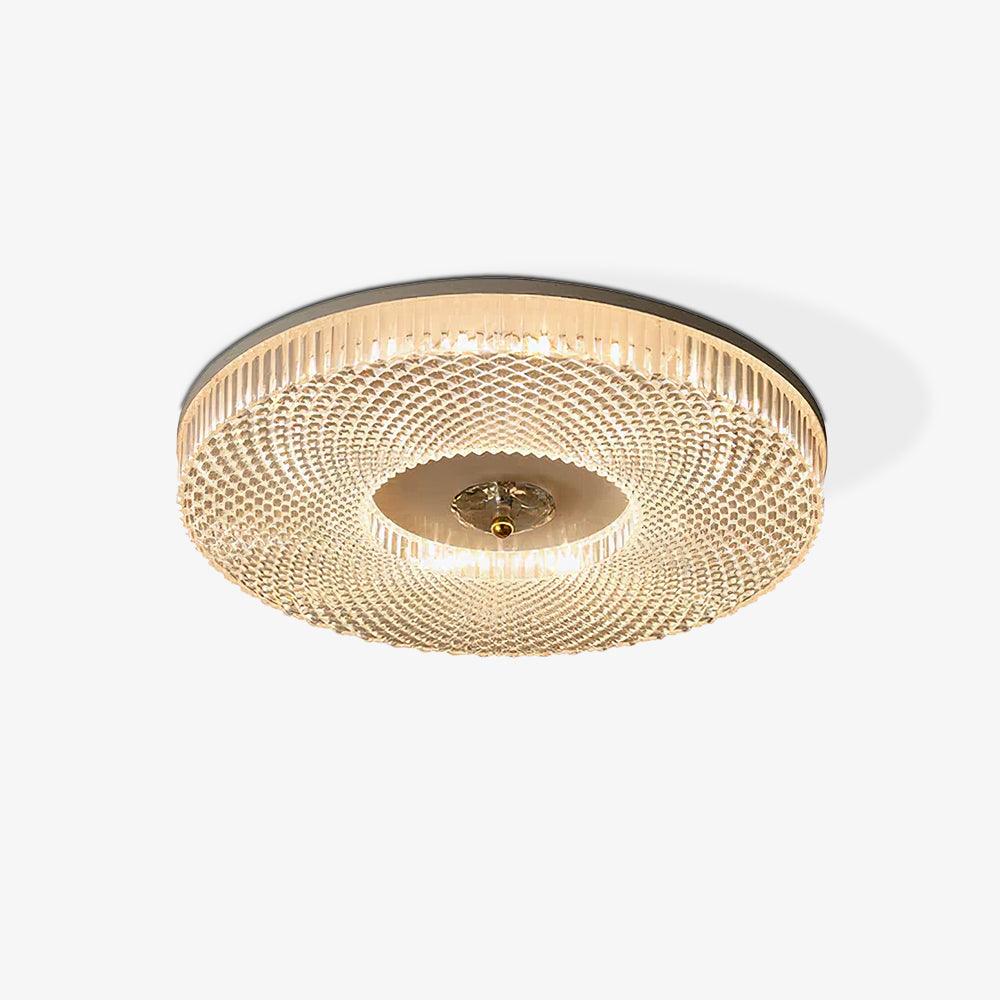 LED Plafondlamp Rond IJzer Acryl Dimbaar 3000K 4000K 6000K Zwart Wit Goud