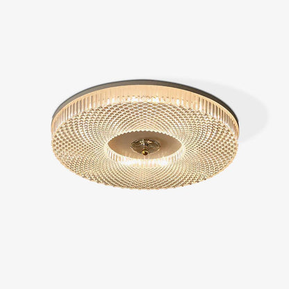 LED Plafondlamp Rond IJzer Acryl Dimbaar 3000K 4000K 6000K Zwart Wit Goud