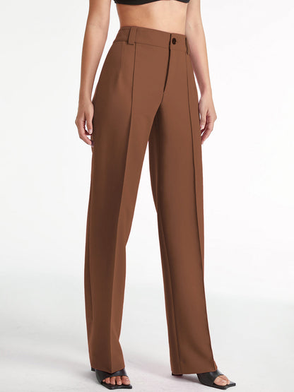 Hoge Taille Plooi Broek voor Dames Comfortabel - StudioMarella