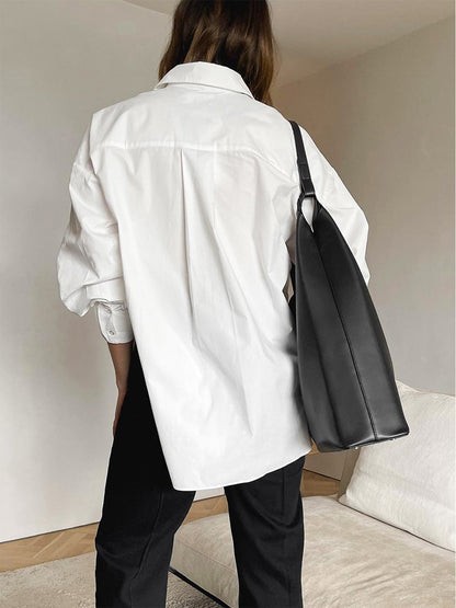 Dames Blouse Oversized Elegante Klassieke Stijl