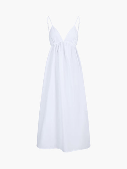 Zomerjurk Maxi Elegant Rugloos met Cut-Out Details