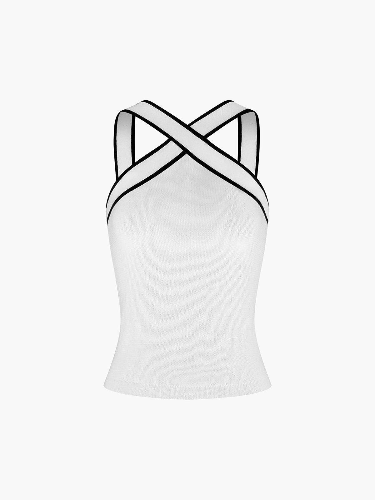 Vrouwelijke Cross Halter Top Elegante Zomerjurk