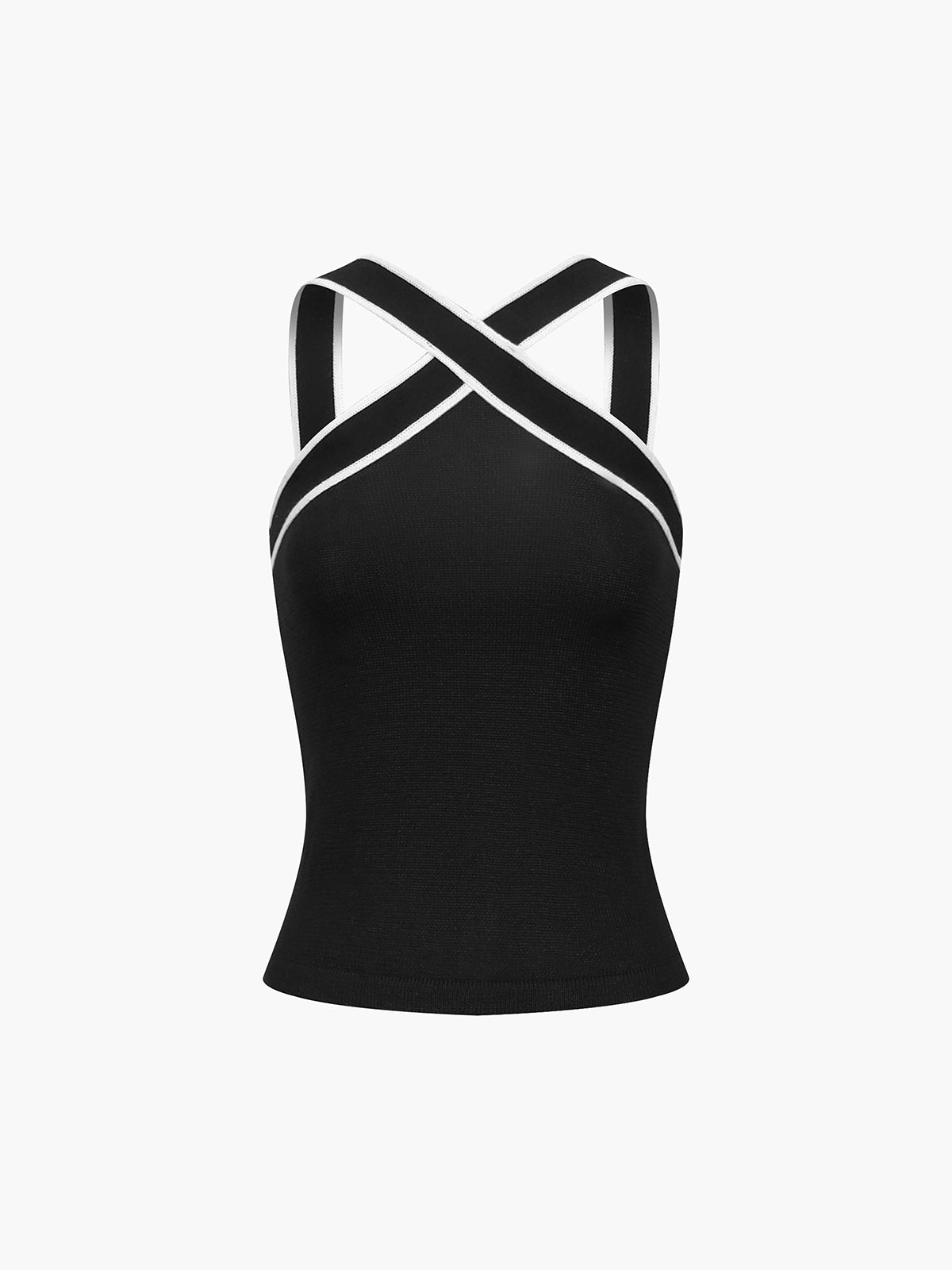Vrouwelijke Cross Halter Top Elegante Zomerjurk